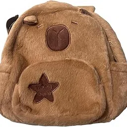 merishopp Plush Capybara Backpack Cute Rucksack Fashion Bookbag for College Boys Women-picture-46