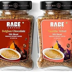 Rage Coffee Silk Blend Instant Coffee | Belgian Chocolate & Vanilla Velvet Silk Blend Flavoured Coffee 60 GMs Each | Premium, Bold & Smooth | Pack of 2-picture-10