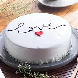 FlowerAura Delicious Silky Smooth Fresh LOVE Cake Valentine's Day Special Gift's For Girlfriend, Boyfriend, Husband & Wife (1.0Kg) (Same Day Delivery)-picture-34