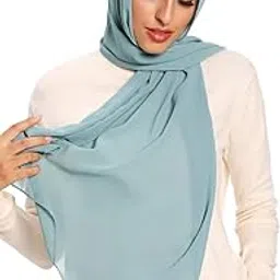 txameru Hijab for Women Chiffon Hijab Scarfs for Women Long Shawl-picture-11