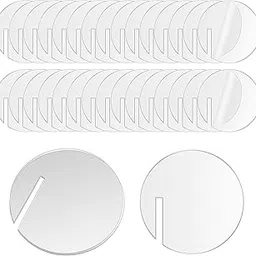 Parikshit Sublimation Acrylic Round Circle Party Drink Tags Blank Disc Rim of Wine Glass Tag for Wedding Baby Shower Birthday Party Decoration 2inch 30pcs-picture-46
