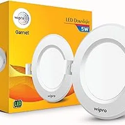 Wipro Garnet 5W Round Downlight Junction Box | Neutral White (4000K) | Glare-Free Design | Recessed Downlighter for False Ceiling | Cutout 3 Inch | Pack of 1, Polycarbonate-picture-26