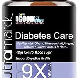 NutraMarck Diabetes Care 9X Capsules – Helps Manage Blood Sugar with Neem and Karela for Healthy Glucose Management | Antioxidant | Healthy Digestion | Natural & 100% Ayurvedic (60 Count (Pack of 1))-picture-17
