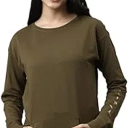 enamor Essentials Relaxed Fit Full Sleeve Round Neck Cotton Sweatshirt for Womens-E901-picture-47