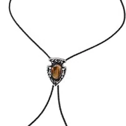 shopora Celtic Agate Stone Western Novelty Rodeo Bolo Tie Leather Necktie Necklace Brown | Mens Accessories | Other Mens Accessories-picture-47