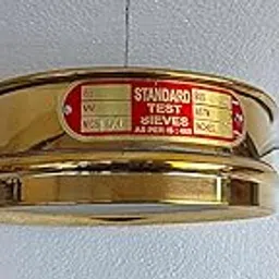 GLAB Test Sieve (Diameter 200 mm) 150 micron stainless steel Mesh with Brass Frame (ASTM No. 100)-picture-27