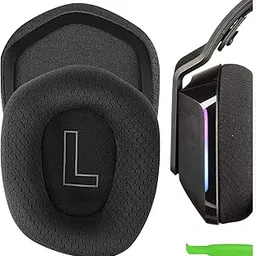Geekria Comfort Mesh Fabric Replacement Ear Pads for Logitech G733 Headphones Ear Cushions, Repair Parts (Black)-picture-14