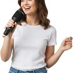 Drumstone (𝐒𝐩𝐞𝐜𝐢𝐚𝐥 𝟏𝟓 𝐘𝐞𝐚𝐫𝐬 𝐖𝐚𝐫𝐫𝐚𝐧𝐭𝐲 Portable Bluetooth Karaoke Mic with Speaker – Record Songs, Echo & Volume Control, Compatible with Android & iOS, FM Radio, Party & Travel-image-2