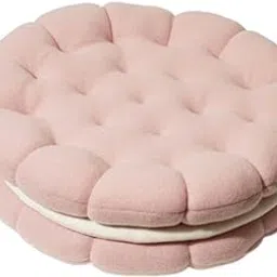 The Style Sutra Biscuit Shape Cushion Cute Soft Cushion Chair Pad for Bar Playroom Sofa Pink and White|Home & Garden | Yard, Garden & Outdoor Living | Patio & Garden Furniture-image-63