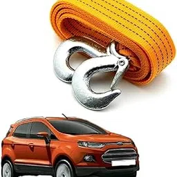 3 Ton Heavy Duty Tow Rope Strap with Steel Hooks (4 Meter, Yellow) – Super Strong Towing Belt for Ford Ecosport T-1 – Durable Recovery Strap for Emergency Vehicle Pulling-picture-33
