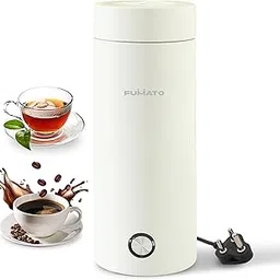 The Better Home Fumato 300W Portable Electric Kettle For Travel 400 ML| Fast Boiling, Auto Shut-Off, Dry Boil Protection, Leak-Proof Design & Stainless Steel Interior- White-picture-12