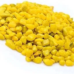 Indian Gardening 2KG Premium Yellow Painted Stones – Vase Fillers | Planter Top Dressing | Durable & Polished-image-33