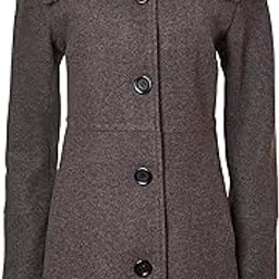 sportoli Womens Mid-Length Single Breasted Wool Look Dress Coat with Pockets-picture-37