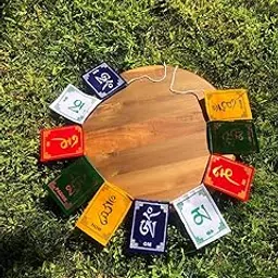 Cotton Tibetan Buddhist Prayer Flags, Standard, Multicolour PACK OF 2-picture-64