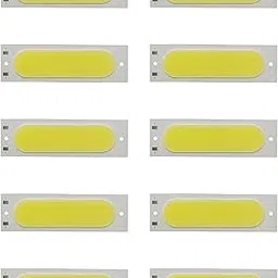 Nexuljo Sam Pack of 10pcs 74mm x 22mm 3.7V to 4V White COB LED Color Capsule Shape light Pack of 10 Led Light-image-43