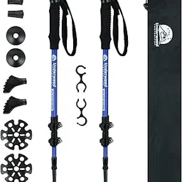 Trekking Poles Collapsible Hiking Poles - 2 Pack Adjustable Aluminum Hiking Sticks, Lightweight Walking Sticks for Women, Men, Seniors, Kids, Walking Poles for Backpacking by Underwood Aggregator-picture-19