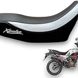 autoleopard X Pulse 200 4V PRO Dakar Edition Gloss Silver Soft Premium Touch,10 MM Cushion Foam,Triple Layer Perfect for Riding Comfort,-picture-22