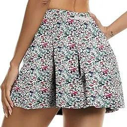 jhsnjnr Women's Workout Skorts Skirts with Shorts High Waisted Athletic Pleated Tennis Skirt-picture-10