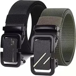 darkleatheris Men's Nyl-Canvas combo Belts image 1