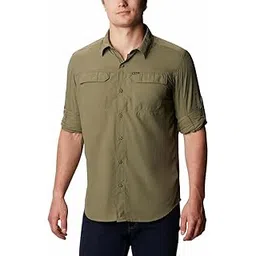 columbia Men's Nylon Regular Fit Omni-Wick Silver Ridge2.0 Hiking and Trekking Long Sleeve Shirt-picture-27