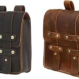 calandis ™ 2x Belt Pouch Retro Style Purse with Belt Loop L Dark Brown and L Brown | Backpacks, Bags & Briefcases | Mens Accessories-picture-19