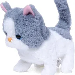 Rowan Sasha Walking Cat Walks, Meows, Wags its Tail, Fun & Interactive Soft Toy for Kids-image-41