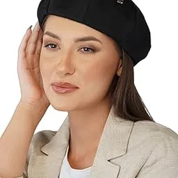 isweven French Beret Cap Summer Season Unisex Artist Newsboy Hats, Ascot Cotton British Style Adjustable Women's Caps (8118, Free Size)-picture-51