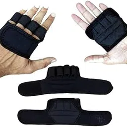 Lara WeightLifting Workout Crossfit Fitness Neoprene Gloves | Callus-Guard Gym Barehand Grips Accessories | Support Cross-Training for Men & Women, Black-picture-33