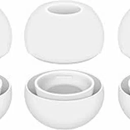 IiEXCEL AirPods Pro Ear Tips Ear Buds, 3 PairsMedium Size Silicone Rubber EarTips Buds Gel Skin Cover Accessories for AirPods Pro - Medium White-picture-10