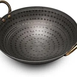 ODAR Heavy Gauge Aluminium Deep Kadhai, 15cm Diameter, 2.5L Capacity, Gas Stove Compatible, Hand Wash Only, Round Shape with Handles for Deep Frying and Curry Cooking-picture-29