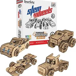 Smartivity Stem 4 Torque Busters Mega Cars Pack STEM Educational DIY Fun Toys, Educational & Construction Based Activity Game for Kids 6 to 14, Best Birthday Gifts for Boys & Girls-picture-28