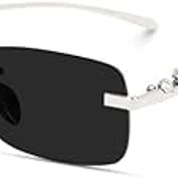 zorato mc stan googles Rimless Men and Womens Sunglasses Retro Vintage Gold Frame Rectangular Premium Designer UV400 Protected Sunglasses For Men And Wome-picture-28