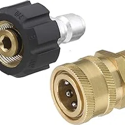 Tool Daily Pressure Washer Adapter Set, Quick Connect Kit, M22 14mm Swivel to M22 Metric Fitting, 5000 PSI-picture-15