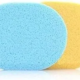 Pack of 2 Facial Sponge Makeup and Face Mask Cleaner Washable Soft pad (Multicolor)-picture-20