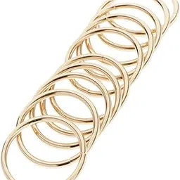 10pcs Welded Iron Metal Dream catcher Rings Macrame Hoop Loop Craft Golden image 1