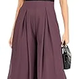 Women's Relaxed Fit Short Sleeve V-Neck Ankle-Length Straight Jumpsuit-image-97