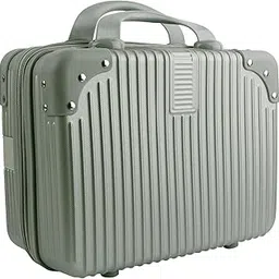 SE7EN VONDERS | Portable Hard Shell Cosmetic Travel Case | Small Travel Hand Luggage with Elastic Band, Mini ABS Carrying Makeup Case Suitcase (30L x 16W x 23H cm) (Grey)-picture-12