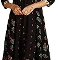 amazon brand - myx Women's Khari Print Regular Printed Kurta in Rayon-picture-47