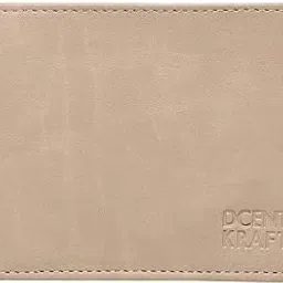 dcent kraft Men's PU Leather Wallet, Slim, Stylish & Coin Pocket Beige Color Wallet for Boys (Cream) (Brown) (Brown) (Beige)-picture-66