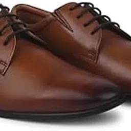 feet first Mens Formal Leather Shoes Derby (with Heel & Arch Support for Comfort)-picture-13
