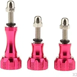 STYLEHEAVEN Aluminum Stainless Thumb Knob Bolt Nut Screw for Hero3+/3/2/1-Rose Red-picture-12