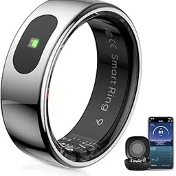 UouNeaCo R08 Smart Ring - Sleep & Fitness Tracker - Women's Tracker - IP68 Waterproof - Up to 5-7 Days of Battery Life (Sliver,size11)-picture-28