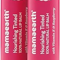 Mamaearth Unisex Nourishing Tinted 100% Natural Lip Balm with Vitamin E and Raspberry 4 G - (Pack of 2-image-29