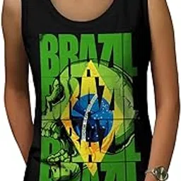 apsra trader Brazil Flag Womens Tank Top, Country Soccer Athletic Sports Shirt Women's Printed Cotton Tank Top Graphic Tank Top/Gym Tanks-picture-10