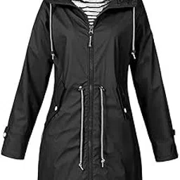 secret desire Hoodie Soft Woman Jacket Waterproof Rain Coat Outdoor Outwear Black Xxxl-picture-11