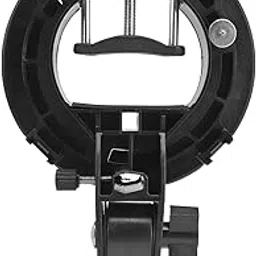 S Type Bracket Bowens Mount Flash Holder,for Speedlite Flash Snoot Softbox Beauty Dish Reflector Umbrella,Precise Tilt Control,Large Handle,Integrated Umbrella Mount-image-4