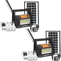 Drumstone 𝐁𝐔𝐘 𝐎𝐍𝐄 𝐆𝐄𝐓 𝐎𝐍𝐄 Solar Mini Inverter Kit with 3 Bright LED Bulbs, 4500mAh Battery & USB Phone Charging – Off-Grid Solar Lighting & Backup System for Home, Camping & Emergency Use-picture-10
