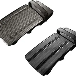 aakarshini belt auto lock buckle only for men : for maximum *** 1.25 Inches *** wide straps, reversible, autolock, combo pack of 2 image 1