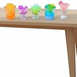 Wonderland Miniature Fruit Juice Set| Decorative Artificial Resin Food drink for Dollhouse| mini fake toy food drink miniature set-picture-29