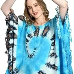 cigain Women's Short Dashiki Print Kaftan Dress Beach Wear Kimono Nighty-picture-16
